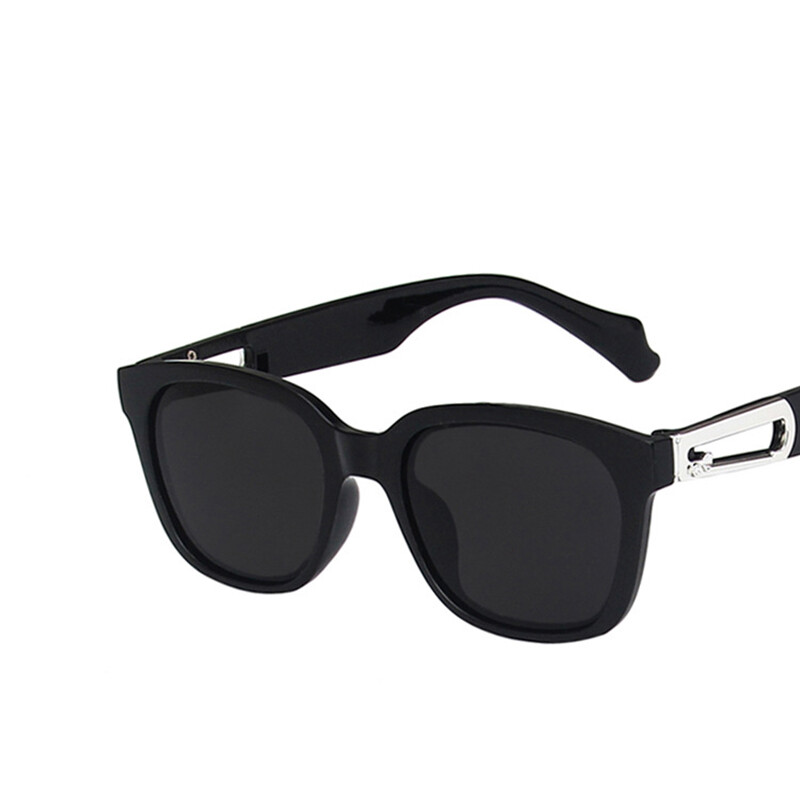 Nauji madingi akiniai nuo saulės Moteriški plastikiniai žiediniai sagties papuošimai kvadratiniai akiniai nuo saulės Vyriški prabangūs prekės ženklo dizaino akiniai Uv400