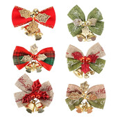 Χριστουγεννιάτικο δέντρο Φιόγκοι 4,5 Χ 4 εκ. Χριστουγεννιάτικα Μίνι καμπάνες Φιόγκοι Διακοσμήσεις Λουλούδι Γιρλάντες Μενταγιόν Δώρα Χριστουγεννιάτικα στολίδια Φιόγκων