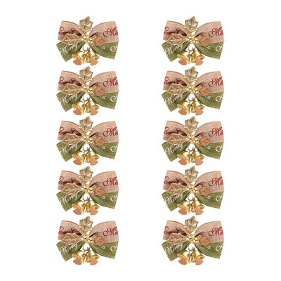 Χριστουγεννιάτικο δέντρο Φιόγκοι 4,5 Χ 4 εκ. Χριστουγεννιάτικα Μίνι καμπάνες Φιόγκοι Διακοσμήσεις Λουλούδι Γιρλάντες Μενταγιόν Δώρα Χριστουγεννιάτικα στολίδια Φιόγκων