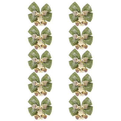 Χριστουγεννιάτικο δέντρο Φιόγκοι 4,5 Χ 4 εκ. Χριστουγεννιάτικα Μίνι καμπάνες Φιόγκοι Διακοσμήσεις Λουλούδι Γιρλάντες Μενταγιόν Δώρα Χριστουγεννιάτικα στολίδια Φιόγκων