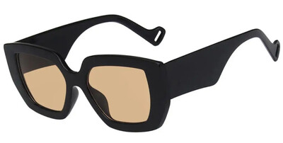 Suured ruudukujulised retropäikeseprillid Naiste Luksusbrändi Suure raamiga prillid Varjud Meeste Disainpäikeseprillid Trendikad beežid prillid