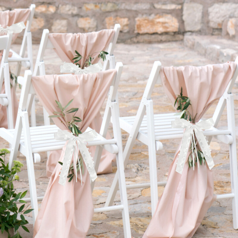 10 gab., balti loki, lentes, bantītes, dāvanu iesaiņojums, amatniecības kāzu auto, krēsla aizmugures apdare, saderināšanās piederumi kāzu ballītēm