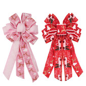 Ziemassvētki, bantīšu rotājumi, piemēroti Ziemassvētku eglīšu dekorēšanai, dāvanu kastītes iepakojuma dekorēšanai, Ziemassvētku dekoratīvie aksesuāri