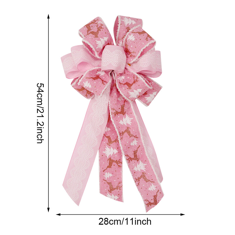 Ziemassvētki, bantīšu rotājumi, piemēroti Ziemassvētku eglīšu dekorēšanai, dāvanu kastītes iepakojuma dekorēšanai, Ziemassvētku dekoratīvie aksesuāri