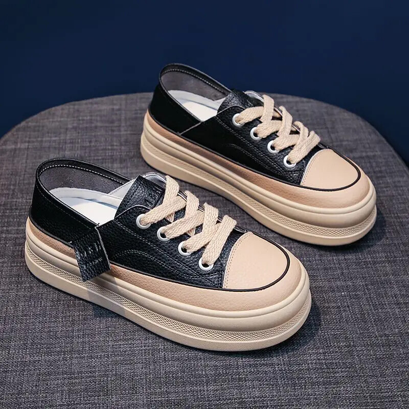 SimpleCasual stora apačia drobė moteriška vasaros naujo stiliaus studentiška Honkongo stiliaus balta vintažinė lentų avalynė Guminiai batai Face Mate