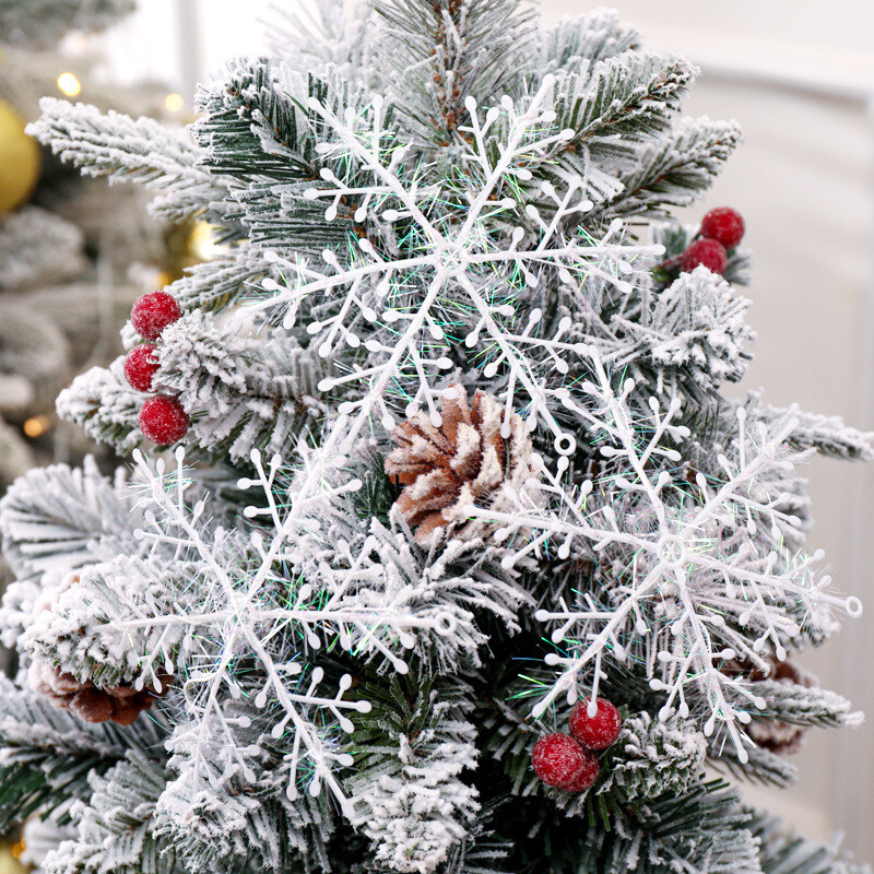 30db 10cm-es műhó Hópelyhek Műanyag Hamis hópehely karácsonyfák Díszek Otthoni Dekorációhoz Xmas Navidad