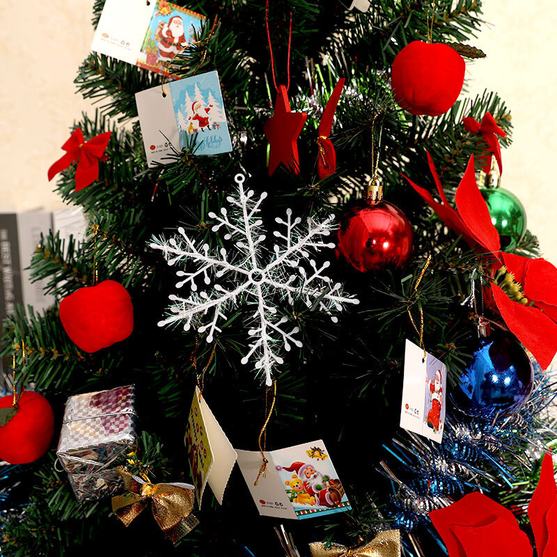 30db 10cm-es műhó Hópelyhek Műanyag Hamis hópehely karácsonyfák Díszek Otthoni Dekorációhoz Xmas Navidad