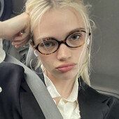 Ovaalse kujuga naiste prillide raam Vintage retro stiilis prilliraamid Sinised valgust blokeerivad naiste prillid