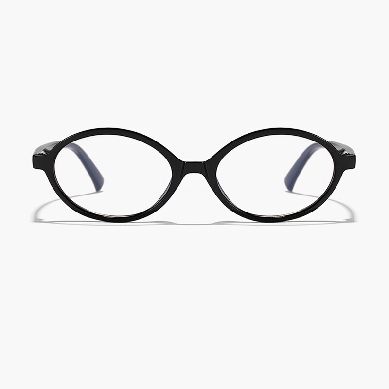 Ovaalse kujuga naiste prillide raam Vintage retro stiilis prilliraamid Sinised valgust blokeerivad naiste prillid