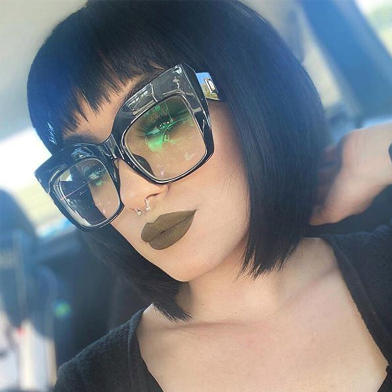 Túlméretes négyzet alakú optikai szemüveg keret női divat anti kék fény átlátszó számítógépes szemüveg TR90 szemüveg szemüveg