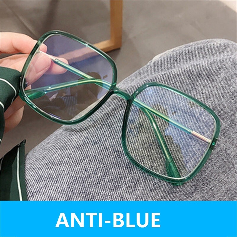 Optiski caurspīdīgs sieviešu briļļu ietvars liela izmēra īpaši viegls TR90 plastmasas brilles vīriešiem liela tuvredzība Briļļu ietvari kvadrātveida rāmis