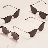 Moteriški metaliniai kačių akių akinių rėmeliai su segtuku ant saulės akinių, skirtų receptiniams lęšiams