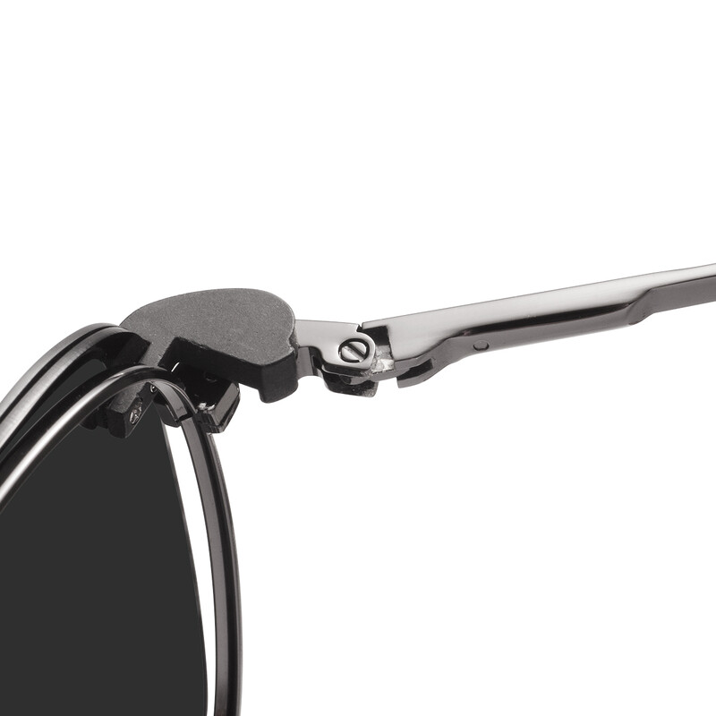 Moteriški metaliniai kačių akių akinių rėmeliai su segtuku ant saulės akinių, skirtų receptiniams lęšiams