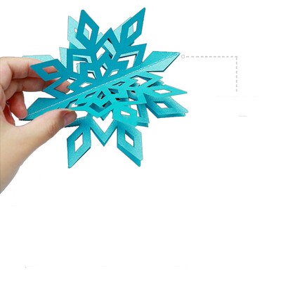 6db karácsonyi hópehely 15/20/25 cm függő karácsonyfadísz karácsonyi lakberendezés Navidad újévi 2024 dekorációs kiegészítők 