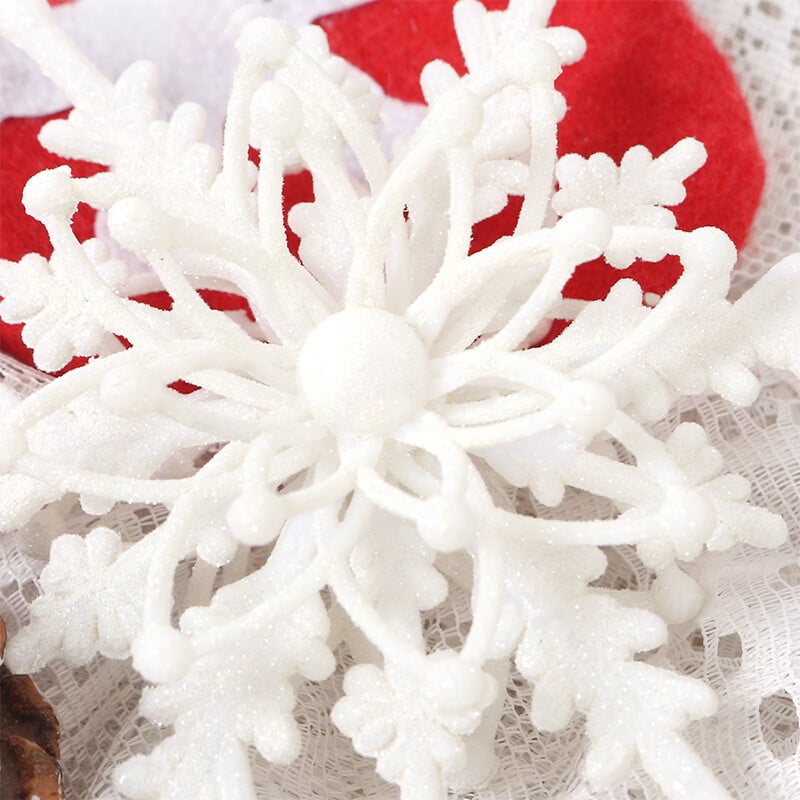 Kalėdų snaigė Kabanti Kalėdų eglutės papuošalai Kalėdų namų kambario dekoras Navidad Naujųjų 2024 m. dekoro dovanos Priedai ﻿