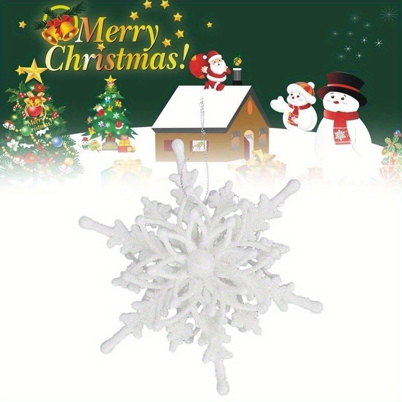 Kalėdų snaigė Kabanti Kalėdų eglutės papuošalai Kalėdų namų kambario dekoras Navidad Naujųjų 2024 m. dekoro dovanos Priedai ﻿