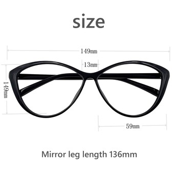 MOMOJA Ultra Light Retro Fashion TR90 Anti Blue Cat Eye Γυναικείο Σκελετός Οπτικών Συνταγογραφούμενων Γυαλιών Σκελετός 7212