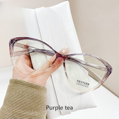 MOMOJA Ultra Light Retro Fashion TR90 Anti Blue Cat Eye Sieviešu acu rāmis Optiskais Recepšu briļļu rāmis 7212
