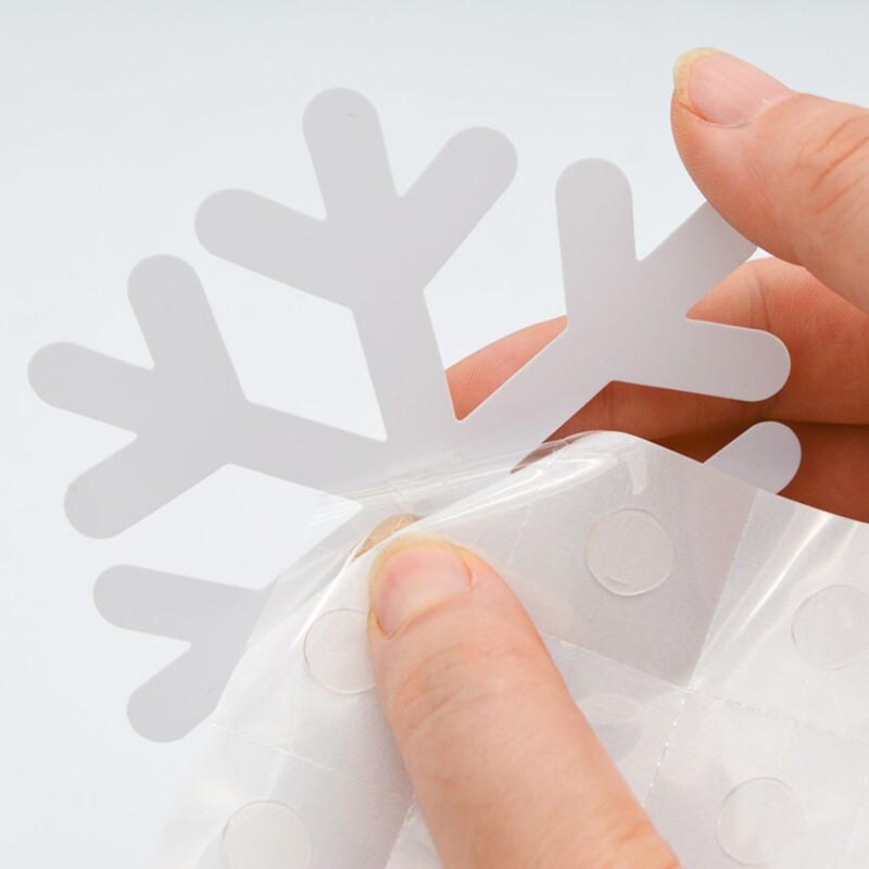 36 KOM Veliki bijeli vijenac za božićne ukrase 3D pribor za novogodišnju zabavu Božićni ukrasi za zabavu 10*10 cm