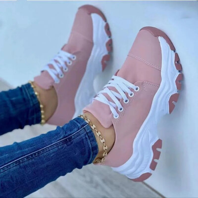 Sportiniai bateliai, moteriški batai, 2025 m. Naujo rašto drobiniai batai laisvalaikio moteriški sportiniai batai, suvarstomi plokščiai suaugusiems Zapatillas Mujer Chaussure Femme