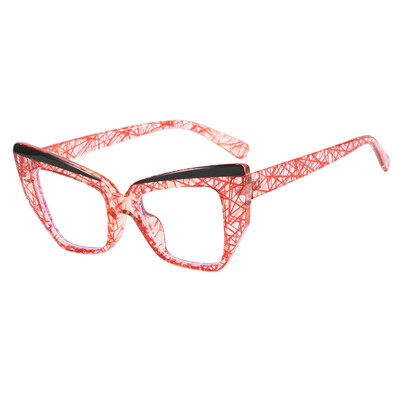 Optisko briļļu briļļu ietvari sievietēm kaķa acs zilā gaismu bloķējošās brilles aizsargbrilles datora ekrāns 2024 jaunums