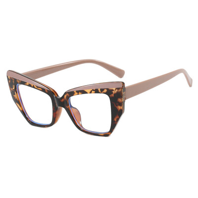 Optisko briļļu briļļu ietvari sievietēm kaķa acs zilā gaismu bloķējošās brilles aizsargbrilles datora ekrāns 2024 jaunums