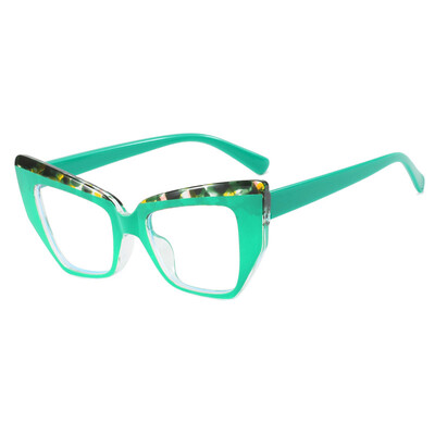 Optisko briļļu briļļu ietvari sievietēm kaķa acs zilā gaismu bloķējošās brilles aizsargbrilles datora ekrāns 2024 jaunums