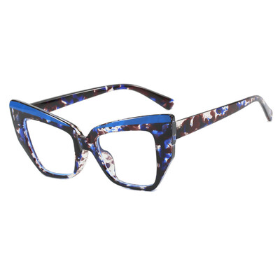 Optisko briļļu briļļu ietvari sievietēm kaķa acs zilā gaismu bloķējošās brilles aizsargbrilles datora ekrāns 2024 jaunums