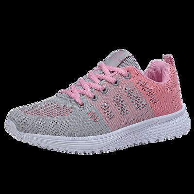 Női alkalmi sportcipő séta könnyű diák fitnesz női cipő molett vulkanizált cipő lélegző hálós felület