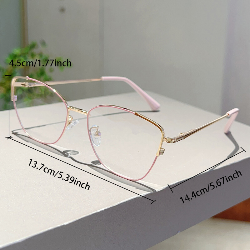 KAMMPT Trendikas retroovaalne metallraamiga naiste uus mood korea stiilis prillid sinised valgust blokeerivad stiilsed brändidekooriga prillid