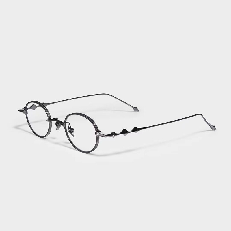 Nauji metaliniai ovalūs mažo rėmelio akiniai Anti Blue Light Kompiuterio akiniai Madingi Retro Vyrai Moteriški Paprasti stilingi akinių rėmeliai