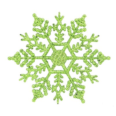 12gab Ziemassvētku mirdzoši sniegpārsliņu virtenes Ziemassvētku eglītes piekaramie kulonu rotājumi ballītes viltus sniegpārsliņu rotājumi