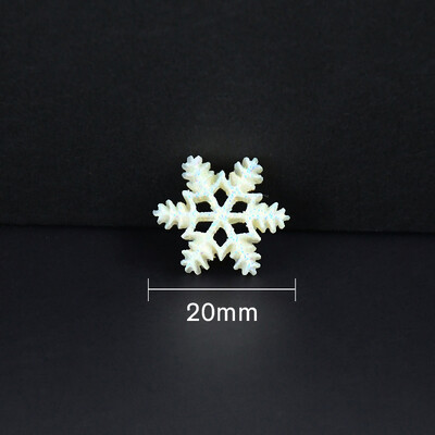 20Gb 20/28mm Ziemassvētku sniegpārsla plakanā aizmugure Rotaslietu izgatavošanai Amatniecībai Scrapbooking DIY Tālruņa maciņa dekorēšana Mini Sniegpārslas