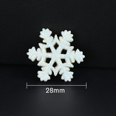 20Gb 20/28mm Ziemassvētku sniegpārsla plakanā aizmugure Rotaslietu izgatavošanai Amatniecībai Scrapbooking DIY Tālruņa maciņa dekorēšana Mini Sniegpārslas