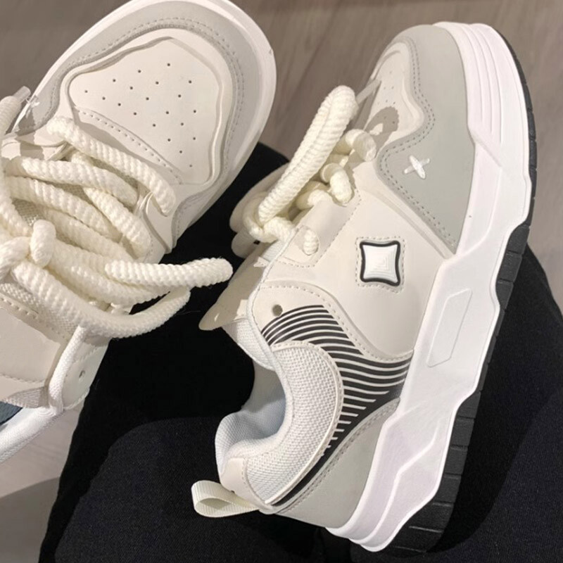 Warrior New Sieviešu Apavi Zvaigznes Mazas Baltas Kurpes Sieviešu Pavasara un Rudens Studentu Joker Shoes Niche oriģinālie brīvā laika apavi.