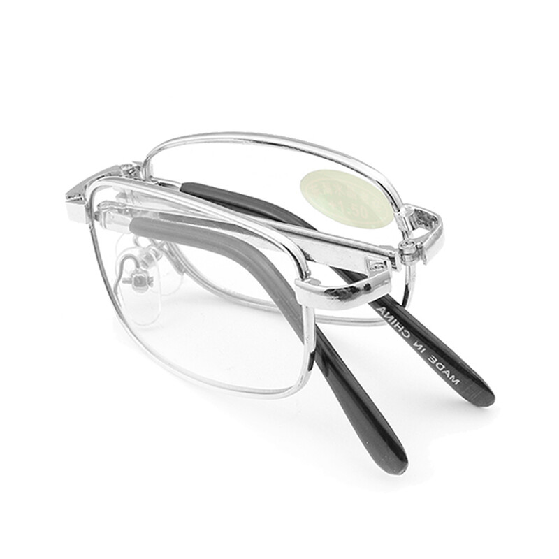 Retro dizaino akiniai skaitymui Vyriški Moteriški Sulankstomi akiniai Akiniai Rėmas Sidabriniai Metaliniai Akiniai +1,0 +1,5 +2,0 +2,5 +3,0 +3,5 +4