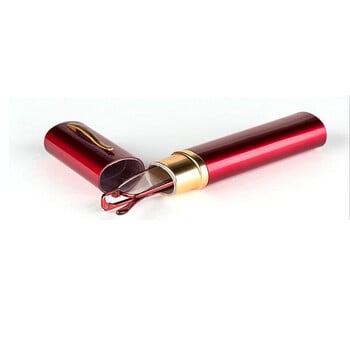 Мини очила за четене Eso Vision Woman And Man Tube Extra Small Metal Reader Eyegalsses Black Pink with Pen Case Women\'s