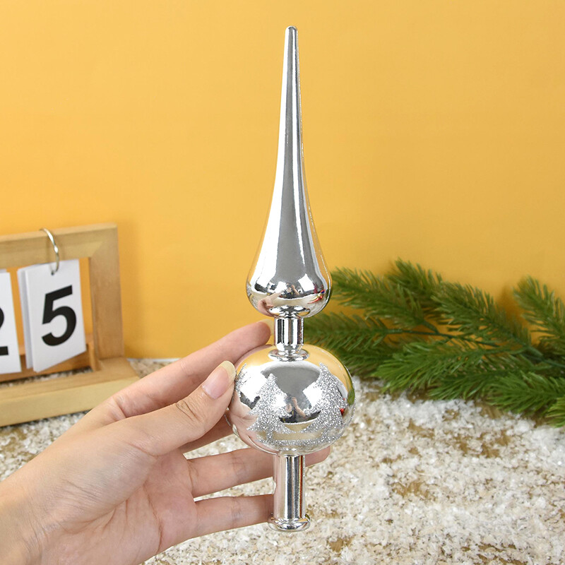 Karácsonyfa tetejére díszített díszek aranypiros műanyag karácsonyfa tetejére csillag Boldog karácsonyi dekoráció otthonra Újév Navidad