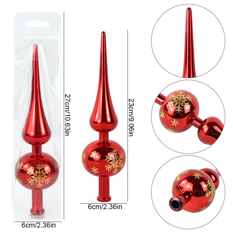 Karácsonyfa tetejére díszített díszek aranypiros műanyag karácsonyfa tetejére csillag Boldog karácsonyi dekoráció otthonra Újév Navidad