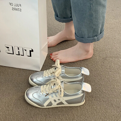 Női Cipők Cipők Alkalmi Lapos Vászon Cipők Fűzős Nyári Trend Ruha Zapatos Mujer Légáteresztő sekély új női cipők