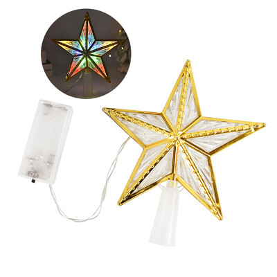 Χριστουγεννιάτικο Δέντρο Κορυφαίο Φωτιστικό Star Light Star με μπαταρία Λαμπερά χριστουγεννιάτικα στολίδια Χριστουγεννιάτικη διακόσμηση για το σπίτι 2025 Πρωτοχρονιά