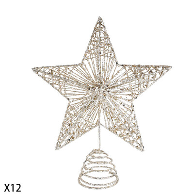 1 τμχ Χριστουγεννιάτικο Δέντρο Κορυφαίο Αστέρι με κούφια Χριστουγεννιάτικο Δέντρο με λάμψη με αστραφτερό χριστουγεννιάτικο δέντρο χριστουγεννιάτικο στολισμό για χριστουγεννιάτικο πάρτι