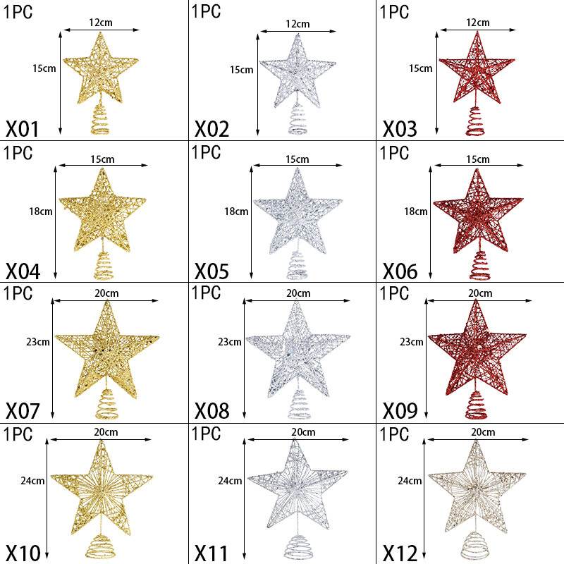 1 τμχ Χριστουγεννιάτικο Δέντρο Κορυφαίο Αστέρι με κούφια Χριστουγεννιάτικο Δέντρο με λάμψη με αστραφτερό χριστουγεννιάτικο δέντρο χριστουγεννιάτικο στολισμό για χριστουγεννιάτικο πάρτι