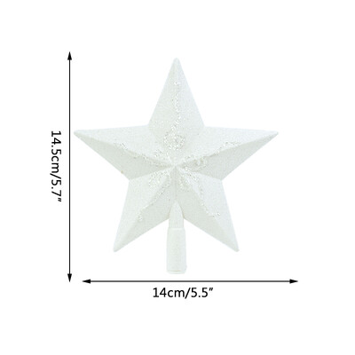 1 τμχ Χριστουγεννιάτικο Δέντρο Κορυφαίο αστέρι με κούφια χριστουγεννιάτικο δέντρο με λάμψη με αστέρι λάμψη Snowflake topper Χριστουγεννιάτικα ντεκόρ Πρωτοχρονιάς 2024