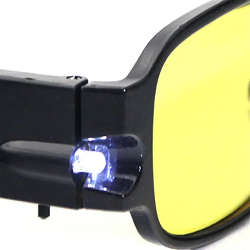 Ochelari de lectură unisex LED Bărbat Femeie Ochelari cu rezistență multiplă Ochelari de vedere Lupa dioptrie Ochelari pentru prezbiție de noapte