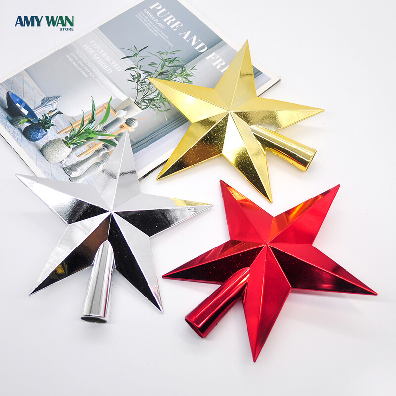 Kalėdų eglutės blizgučiai, auksiniai sidabriniai žvaigždės, Kalėdų eglutės papuošimai Kalėdų puošmena namams 2023 m. Natal Naujieji Metai Navidad