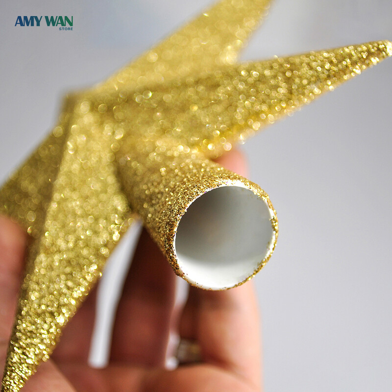 Kalėdų eglutės blizgučiai, auksiniai sidabriniai žvaigždės, Kalėdų eglutės papuošimai Kalėdų puošmena namams 2023 m. Natal Naujieji Metai Navidad