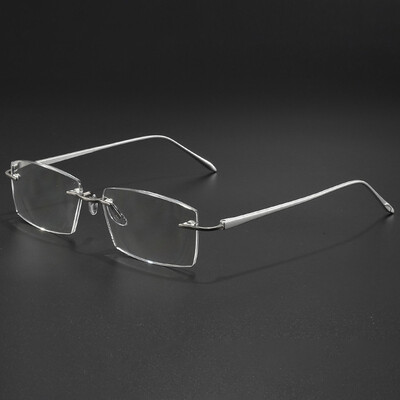 Férfi Al-Mg keret nélküli olvasószemüvegek kék fényt blokkoló HD lencse Presbyopia szemüvegek női kék fény elleni védőszemüvegek számítógépes szemüvegkeret