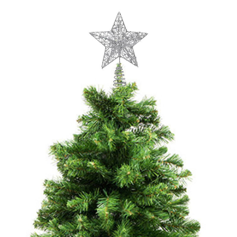 1 db arany csillogó karácsonyfa tetejű karácsonyi dekoráció otthonra 2024 karácsonyi fadíszek Navidad Natal újévi ajándék 2025