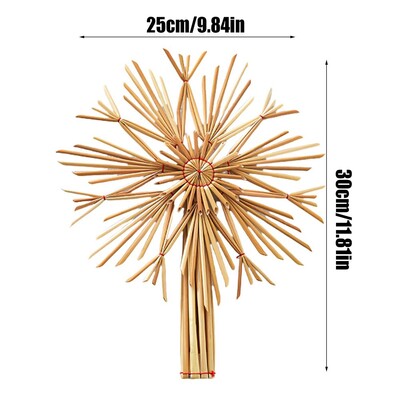 Božićno drvce 5 komada Zvjezdica pahuljica slamnato sretno božićno drvce Ukrasi za dom Navidad novogodišnji ukrasi